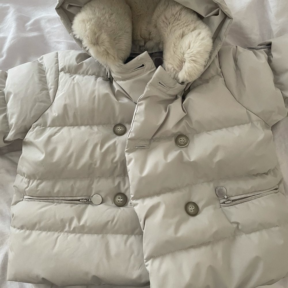 Bonpoint puffer (fall/winter) with rabbit fur hood